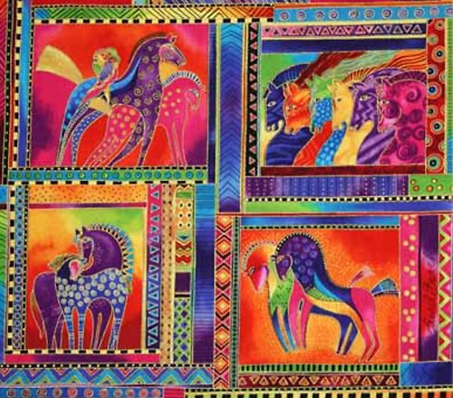 Laurel Burch - Koně portréty modré — foto 1