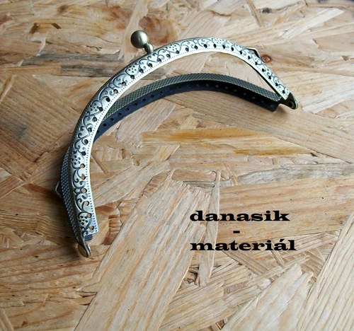 RÁMEČEK NA KABELKU BRONZOVÝ - 12 cm — foto 1