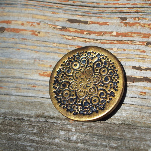 Fimošon - ornament zlatý — foto 1