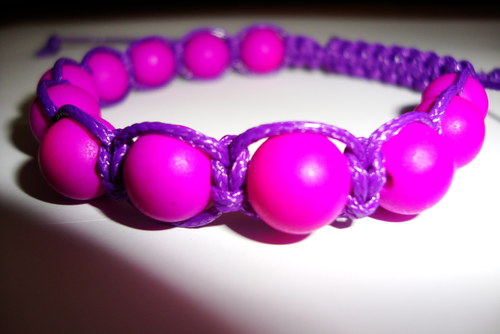 Náramek drhaný macramé — foto 1