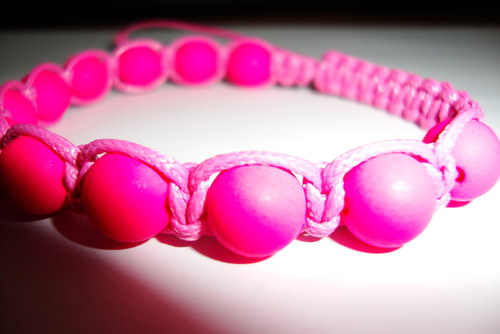 Náramek drhaný macramé — foto 1