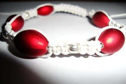 Náramek drhaný macramé — foto 1