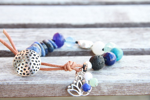 Boho náramok-modrý — foto 1