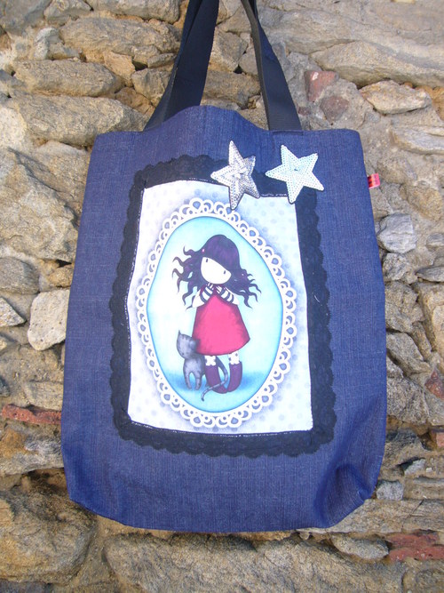 Kabeloša Santoro Red - blue denim — foto 1