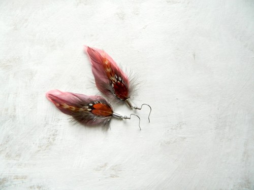 Peříčkové náušnice — foto 1
