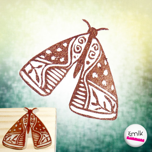 Razítko zentangle-můra