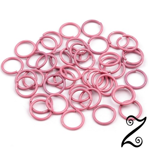 Spojovací kroužek, růžový, 8mm (25g)