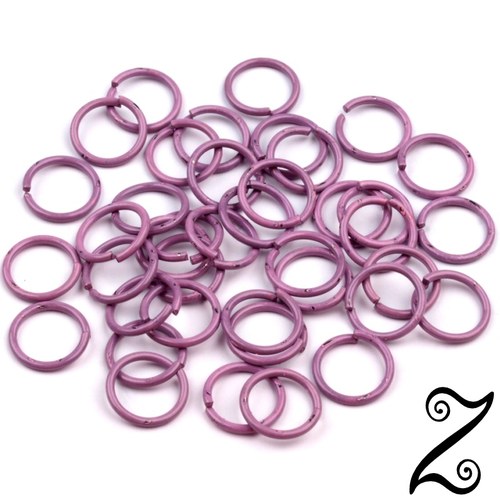Spojovací kroužek, fialový, 8mm (25g)
