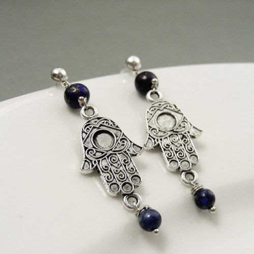 Hamsa náušnice — foto 1