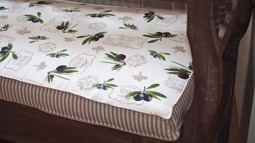 Futon Provence olivy + pruh — foto 1