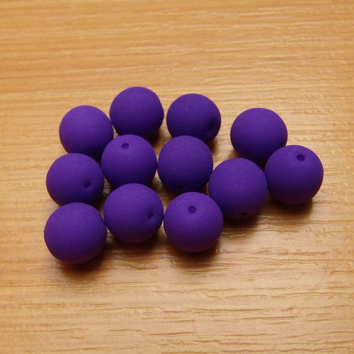 Neonové kuličky 6mm - fialové