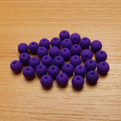 Neonové kuličky 4mm - fialové