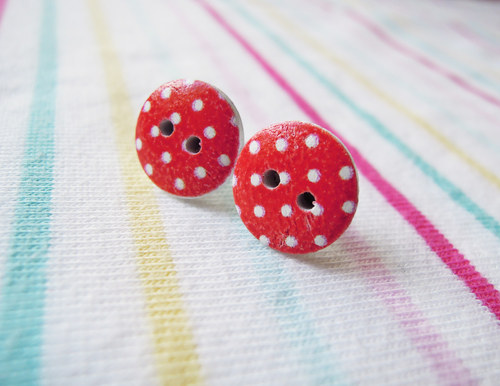 Náušnice 13mm - chirurgická ocel — foto 1