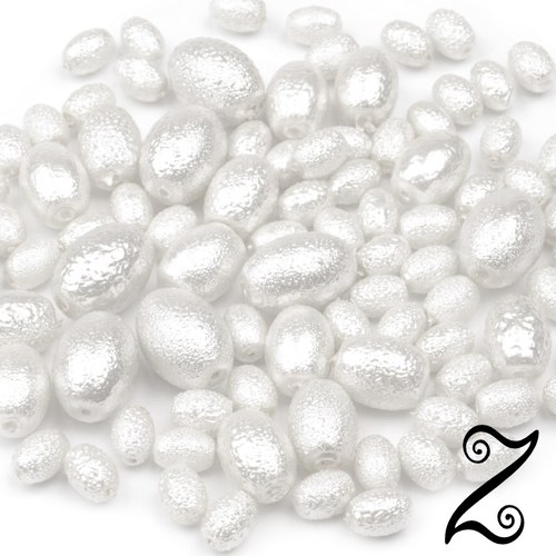 Zigana oválky, bílá, (25g)