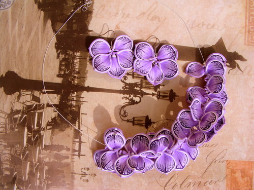 Fimo sada - fialová lupínková — foto 1