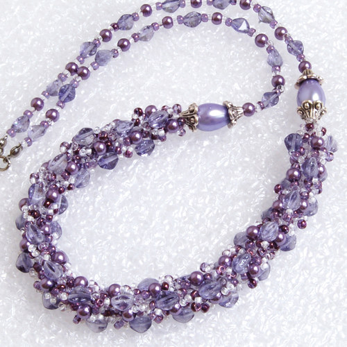 "Violet dew" - náhrdelník