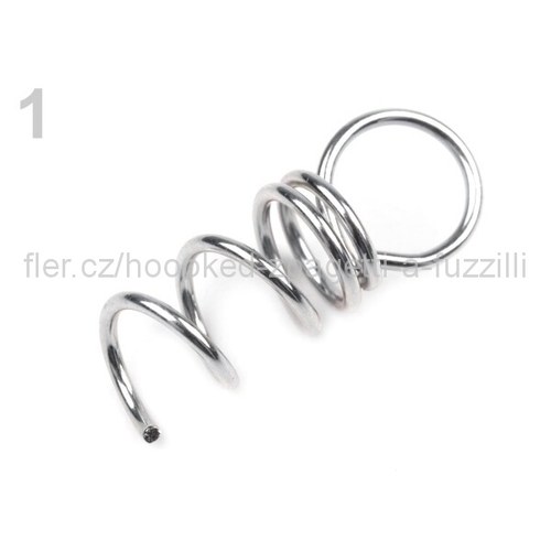 Očko na polystyren. ozdoby 1x3cm - platina