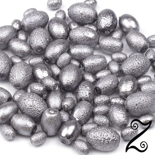 Zigana oválky, stříbrná, (25g)