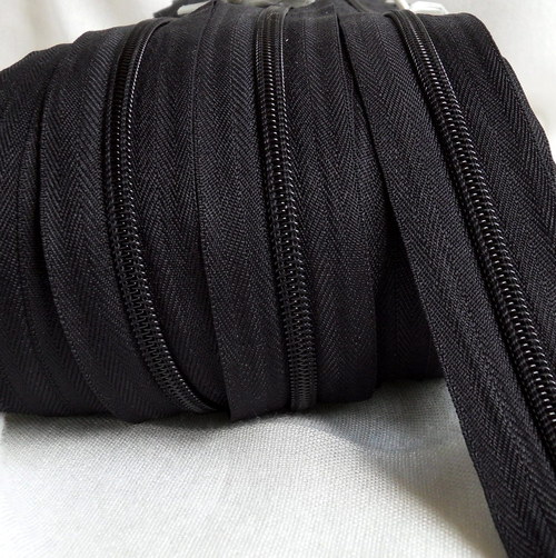 Nekonečný zip 5 mm černý 10 m — foto 1