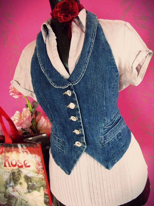 Jeans vestička — foto 1
