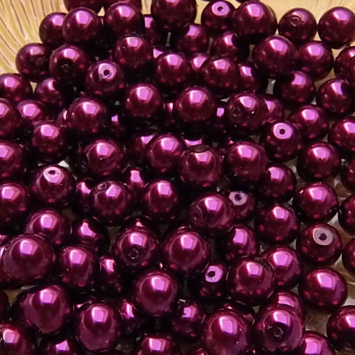 Voskované perly 6 mm
