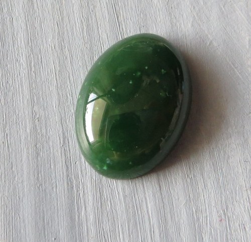 Nefrit, kabošon 13x18mm č.7 — foto 1