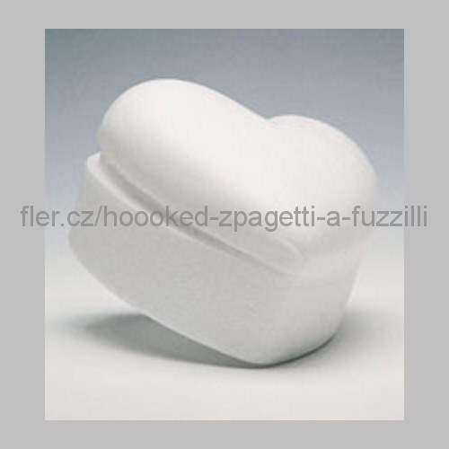 Polystyrenová dóza srdce 140x110 mm