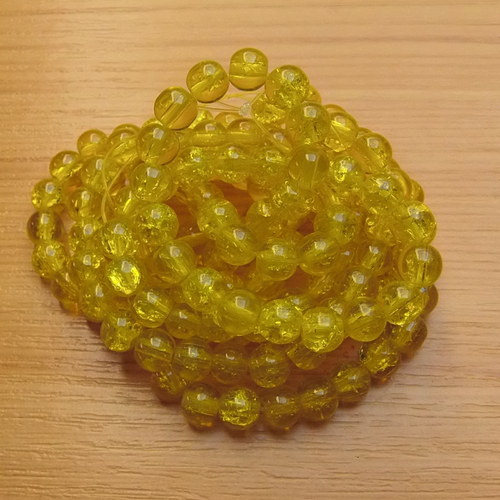 Praskané korálky - 6mm — foto 1