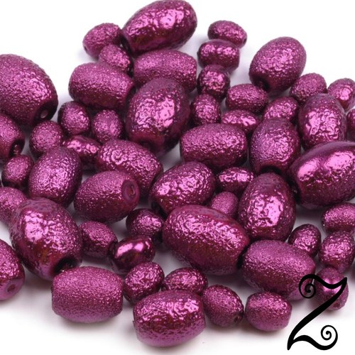 Zigana oválky, vínová fuchsie, (25g)