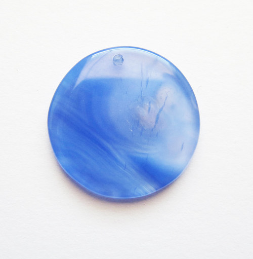 Achátový plátek vrtaný, 23x23x2 — foto 1