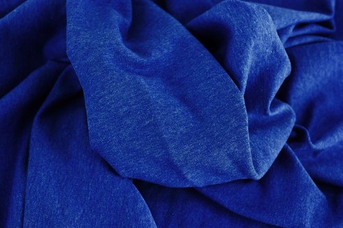 DENIM LOOK - KRÁLOVSKÁ MODRÁ- teplákovina elastick