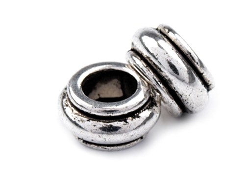 Korálek kovový 5x10mm- 2ks — foto 1