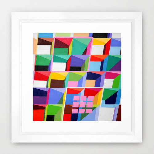 REPRODUKCE V RÁMU - GEOMATRIX, 20x30 cm