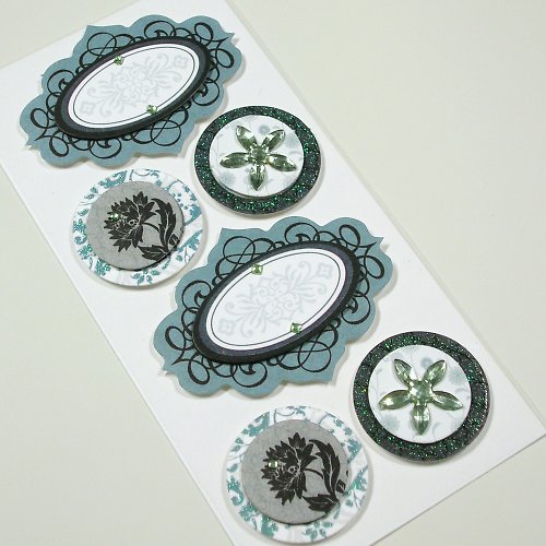 Samolepky 3D - TOUCH OF TEAL — foto 1