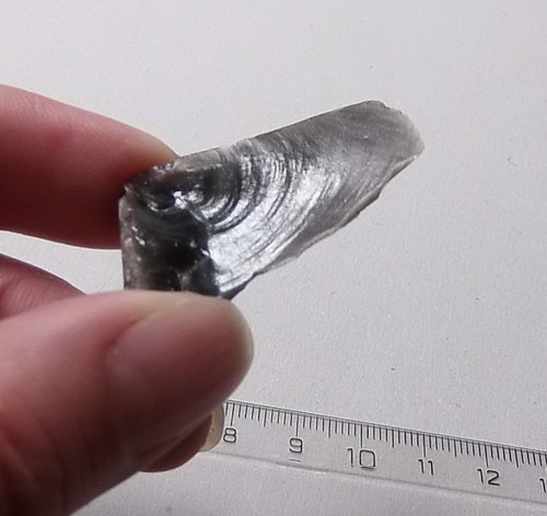 Obsidián stříbrný surový - L-7 — foto 1