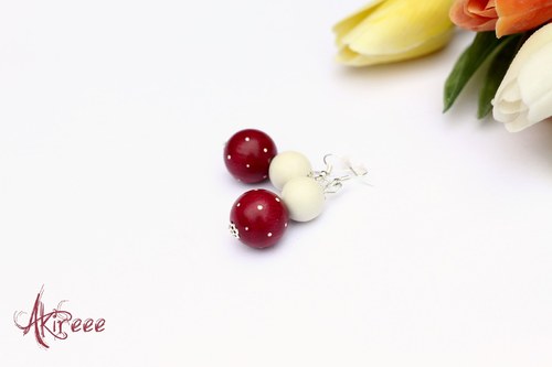 Red Wine - náušnice na přání — foto 1