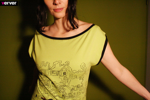 Triko limetkové - "labyrint" — foto 1