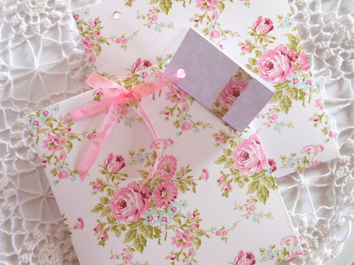 Růžičky na bílém - obal na CD 13x14 cm — foto 1