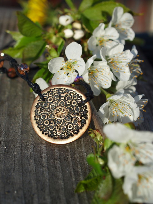 Náhrdelník - ornament bronzový — foto 1