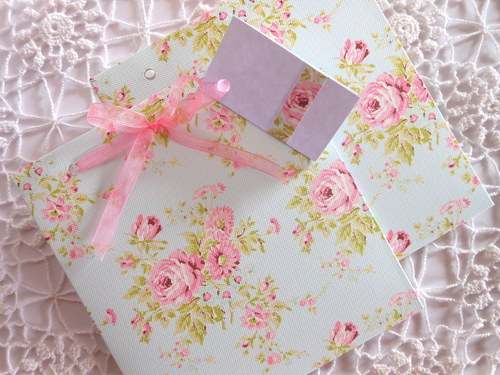 Růžičky na modré II - obal na CD 13x14 cm — foto 1