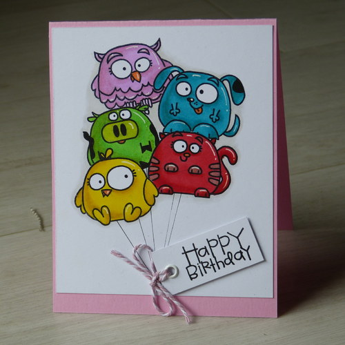 Přání Happy birthday - balónky — foto 1