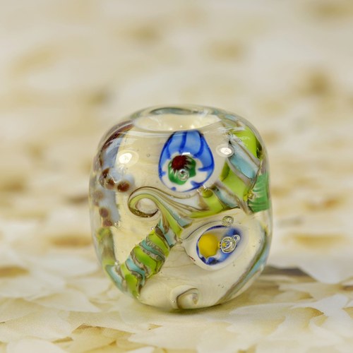 Vinutka mořská - big hole bead 4 mm — foto 1