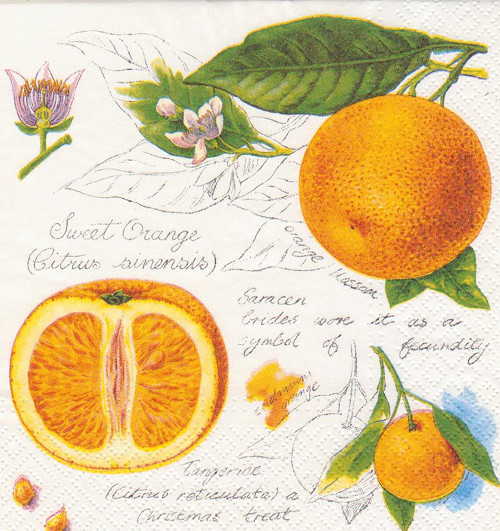 Ubrousek - pomeranče