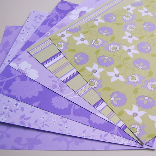 Sada papírů FLORAL PRINTS 8x8" — foto 1