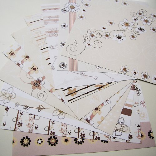 Sada papírů ANTIQUE CREAM 6x6" — foto 1