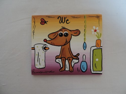 Cedulka na dveře-wc-jezevčík