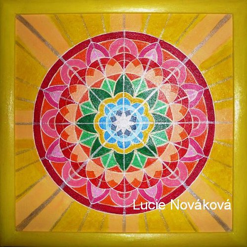 Mandala v rámečku- Radost — foto 1