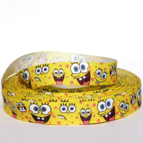 Rypsová stuha Sponge Bob 25mm — foto 1