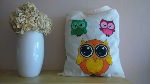 Plátěná taška Owls 1 — foto 1