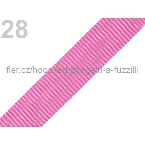 Popruh polypropylén š.24mm (5m) - begonie